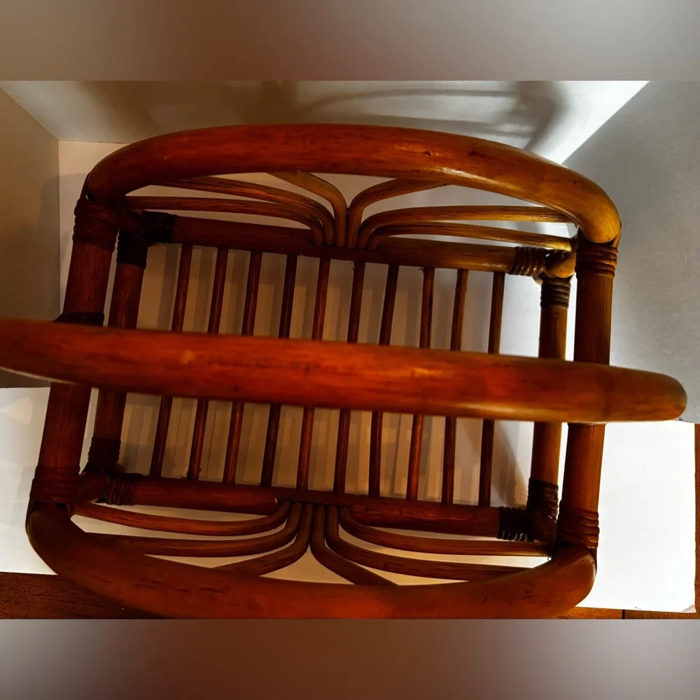 MCM Rattan Magazine/Book Rack - Picture 6 of 7